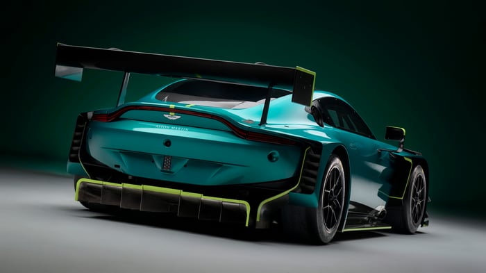 2024 Aston Martin Vantage GT3 rear view