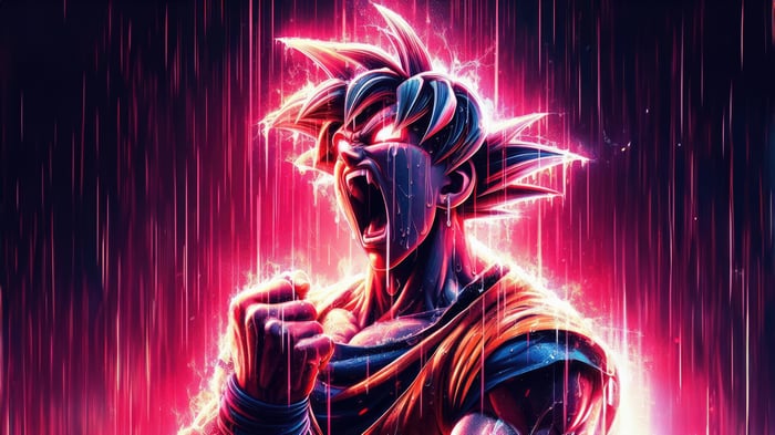 Goku Unleashes a Powerful Attack