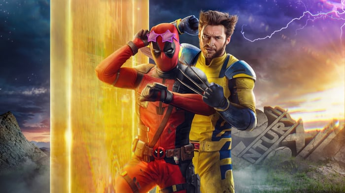 Deadpool and Wolverine in a Movie Poster