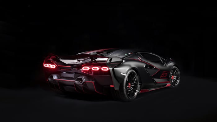 Lamborghini Sian FKP 37 rear view