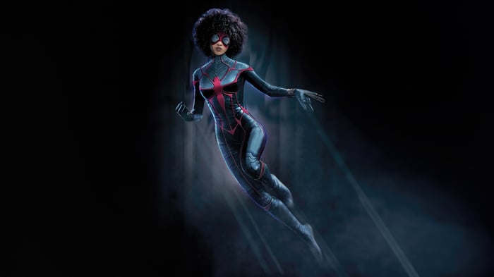 Mattie Franklin as Spider-Woman in Madame Web