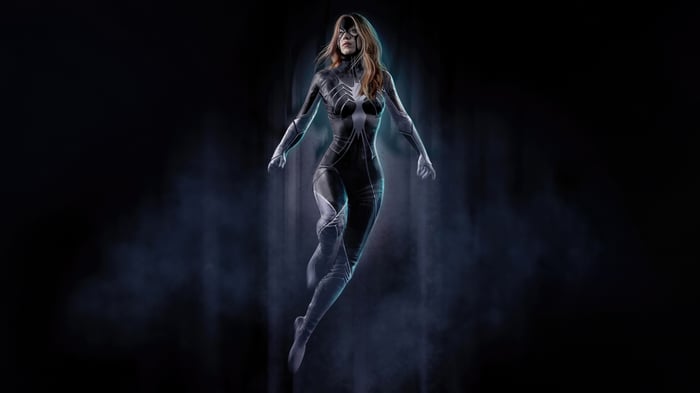Sydney Sweeney as Madame Web in costume