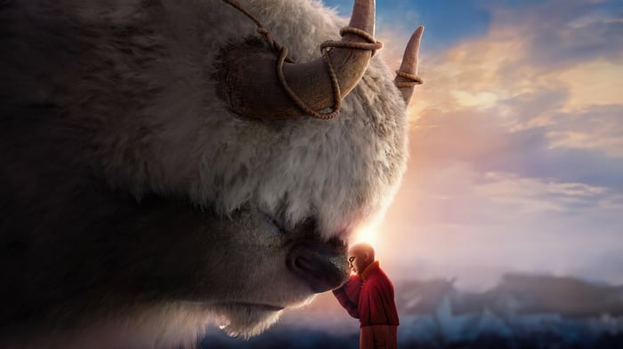 Aang and Appa from Avatar The Last Airbender