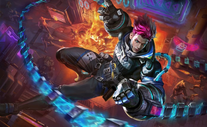Cyber Rebellion Character in Futuristic Combat