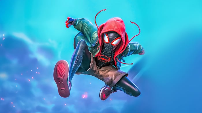 Miles Morales Spider-Man in Action