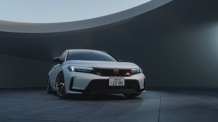 2024 Honda Civic Type R in a modern setting