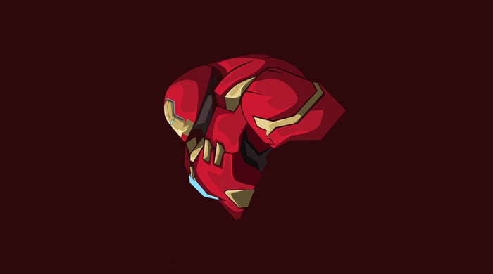 Hulkbuster Iron Man Armor Minimalist Art