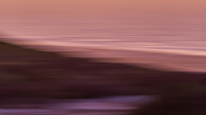 Abstract landscape with horizontal lines