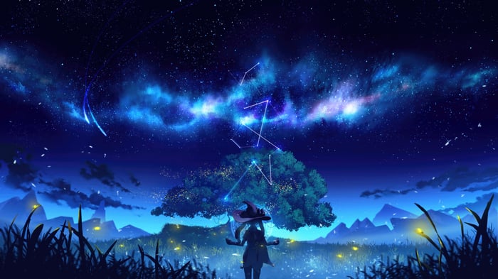 Genshin Impact: Girl Under Starry Sky