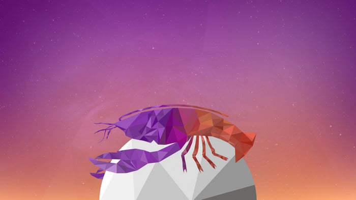 Ubuntu 23 Lunar Lobster Geometric Design
