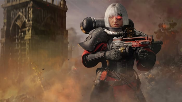 Warhammer 40000 Sisters of Battle Soldier with Weapon
