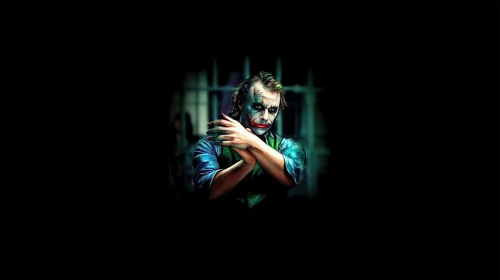 Joker in a dark setting