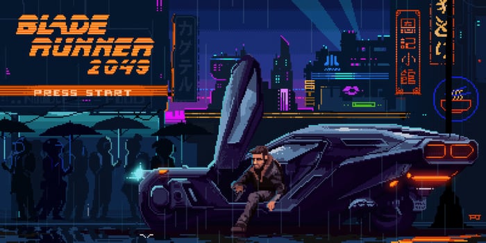 Blade Runner 2049 8 Bit Pixel Art