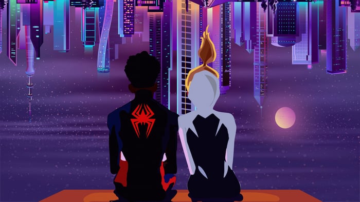 Spider-Man: Across the Spider-Verse Gwen Stacy and Miles Morales