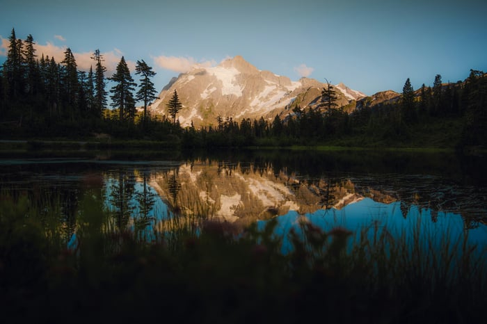 Mountain Reflection in a Lake