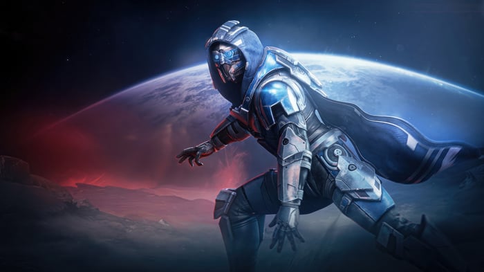 Mass Effect Character in Space