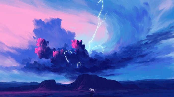 Fantasy Furlong Galloping Horse In Dreamy Meadows