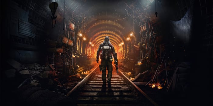 Metro Awakening in a dark subway tunnel