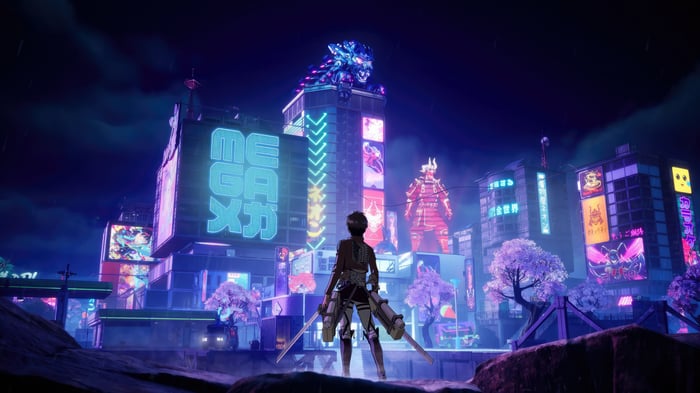 Fortnite Attack on Titan Eren Yeager in Mega City