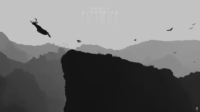 Death Stranding Deer Jumping Off Cliff
