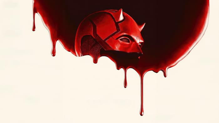 Daredevil Mask with Dripping Blood