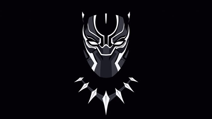 Black Panther Mask and Necklace