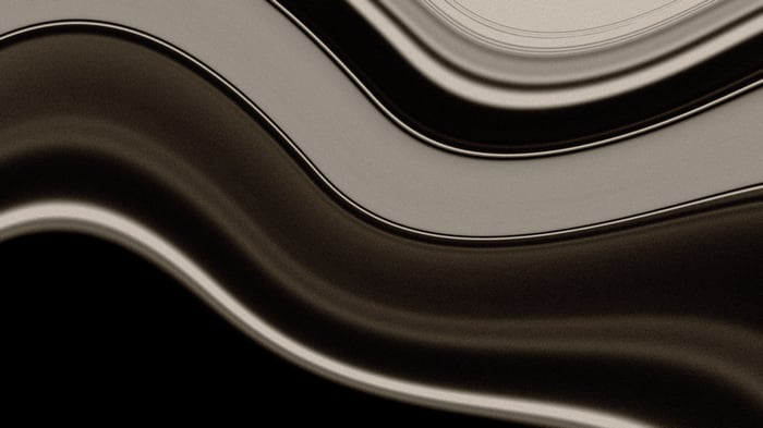 Abstract Natural Titanium Waves