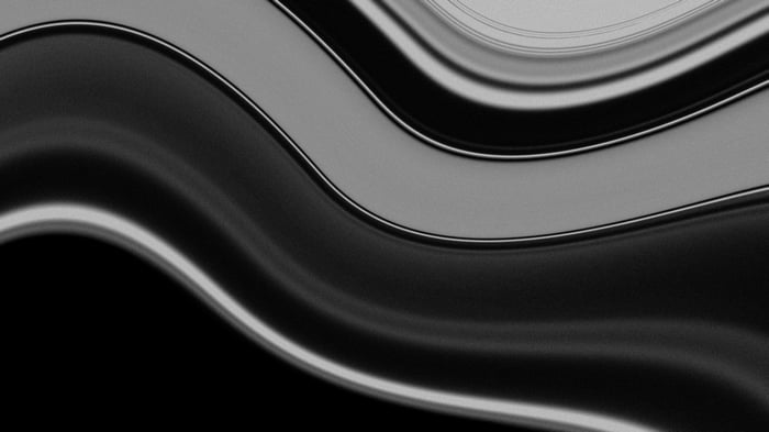 Black Titanium Abstract Waves