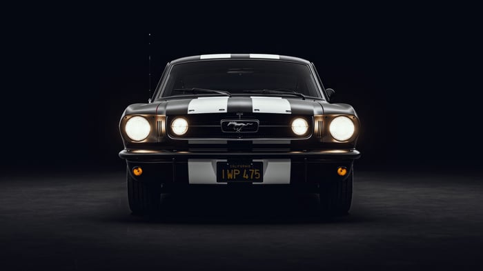 1965 Ford Mustang Fastback with Racing Stripes