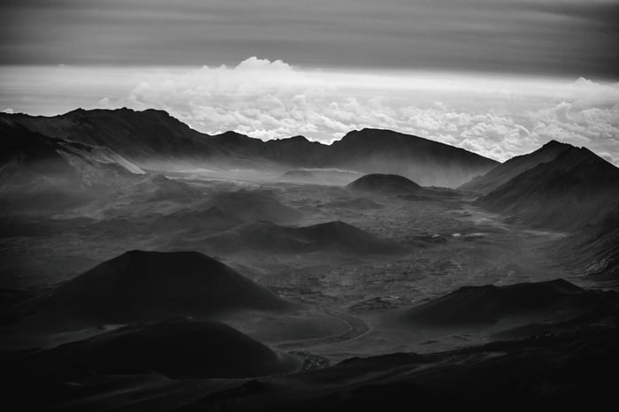 Haleakala National Park Monochrome Landscape