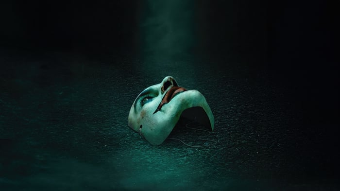 Joker Mask on the Ground