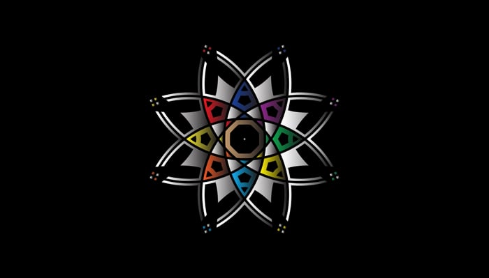 Geometric Colorful Shapes Mandala