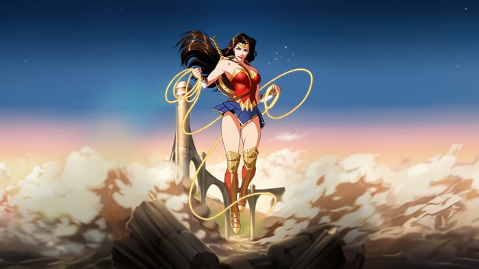 Wonder Woman with Lasso of Truth