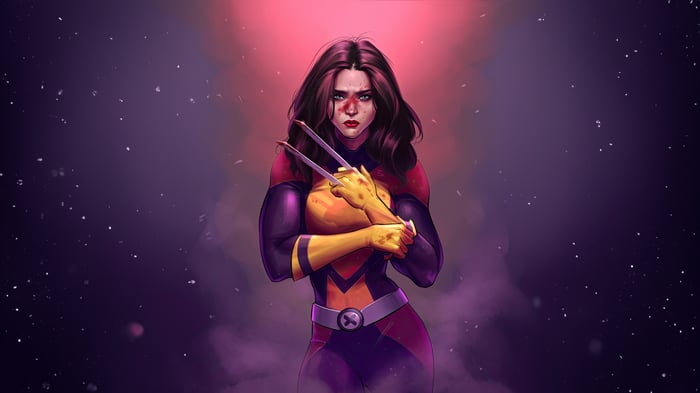 X-23 with Claws and X-Men Costume