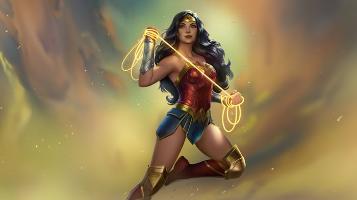 Wonder Woman with Lasso of Truth