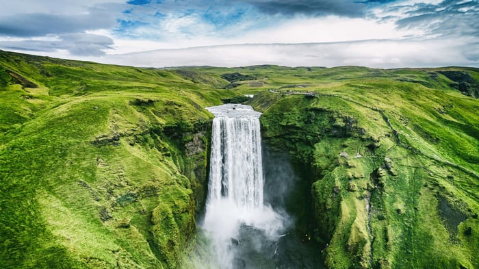 Skogafoss Waterfall in Iceland