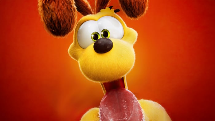 Odie from The Garfield Movie 2024