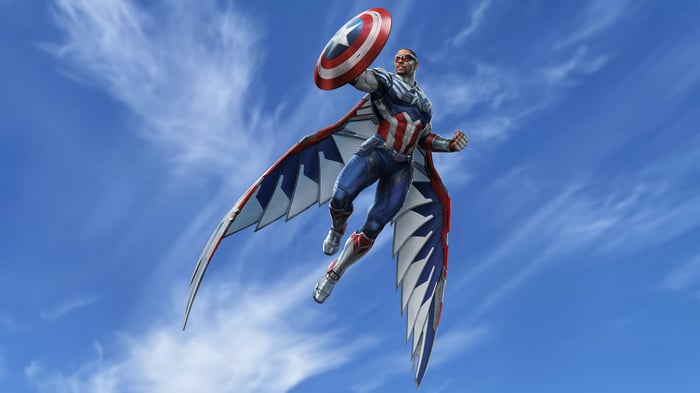 Falcon as Captain America with Wings
