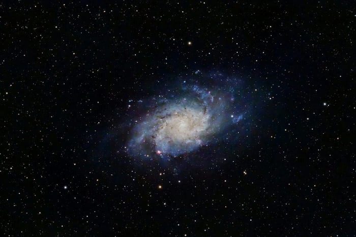 Spiral Galaxy With Stars