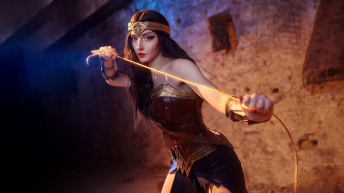 Wonder Woman with Lasso of Truth