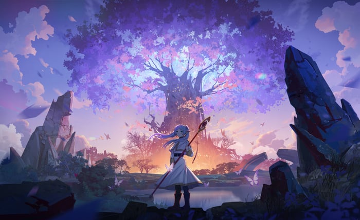 Frieren: Beyond Journey's End Fantasy Landscape