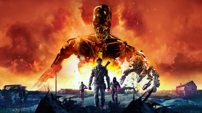 Terminator Survivors in a Post-Apocalyptic Landscape