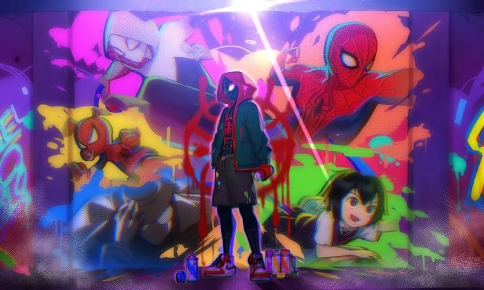 Spider-Man: Into the Spider-Verse Miles Morales and Friends