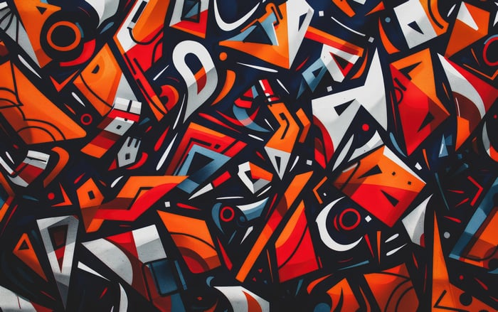 Urban Mosaic Graffiti Puzzle Abstract Art