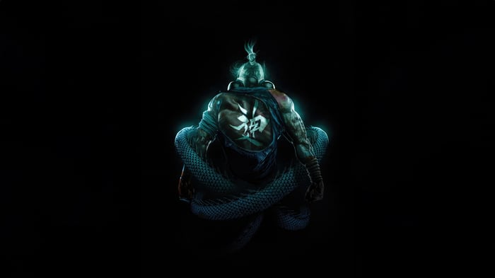 Dhalsim from Street Fighter 6 with snake