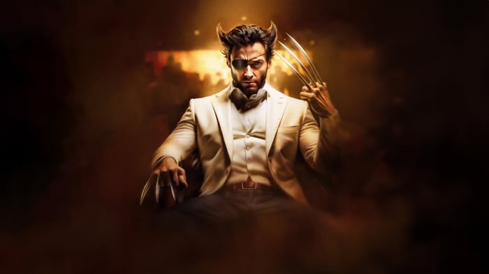Wolverine in a Dapper Suit with Claws