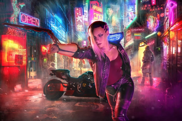 Cyberpunk 2077 Cybernetic Rebellion Motorcycle