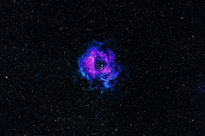 Rosette Nebula in Outer Space
