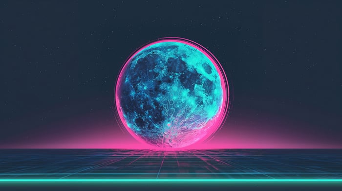Retro Moon Kiss