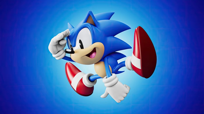 Sonic The Hedgehog in motion